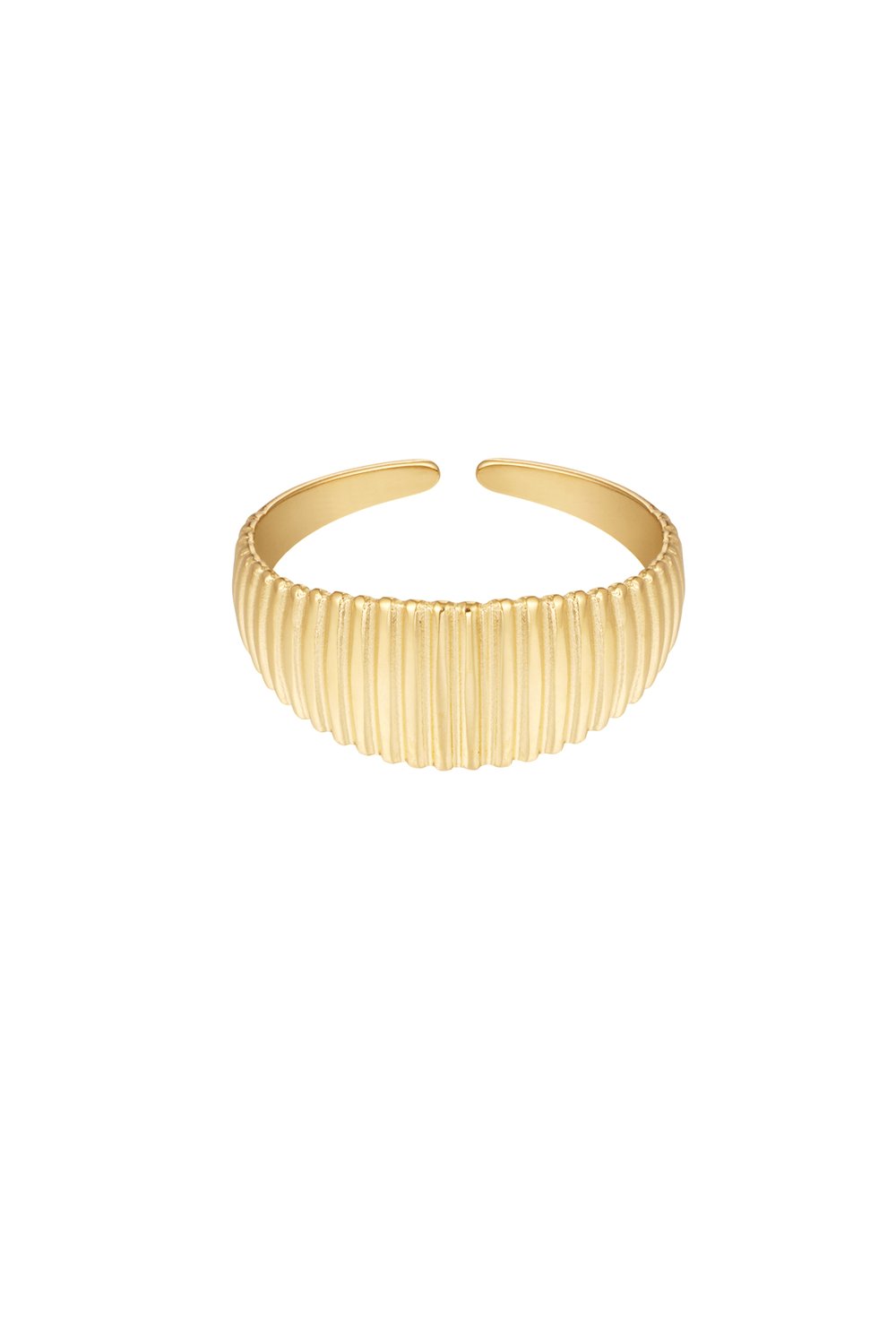 anillo con estampado de rayas