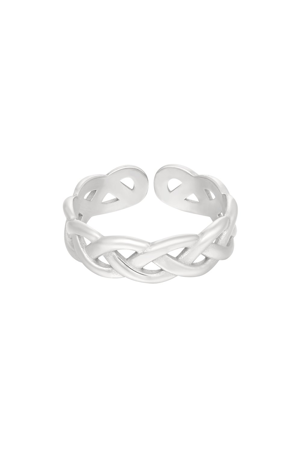 Ring braided - Silver Color color 
