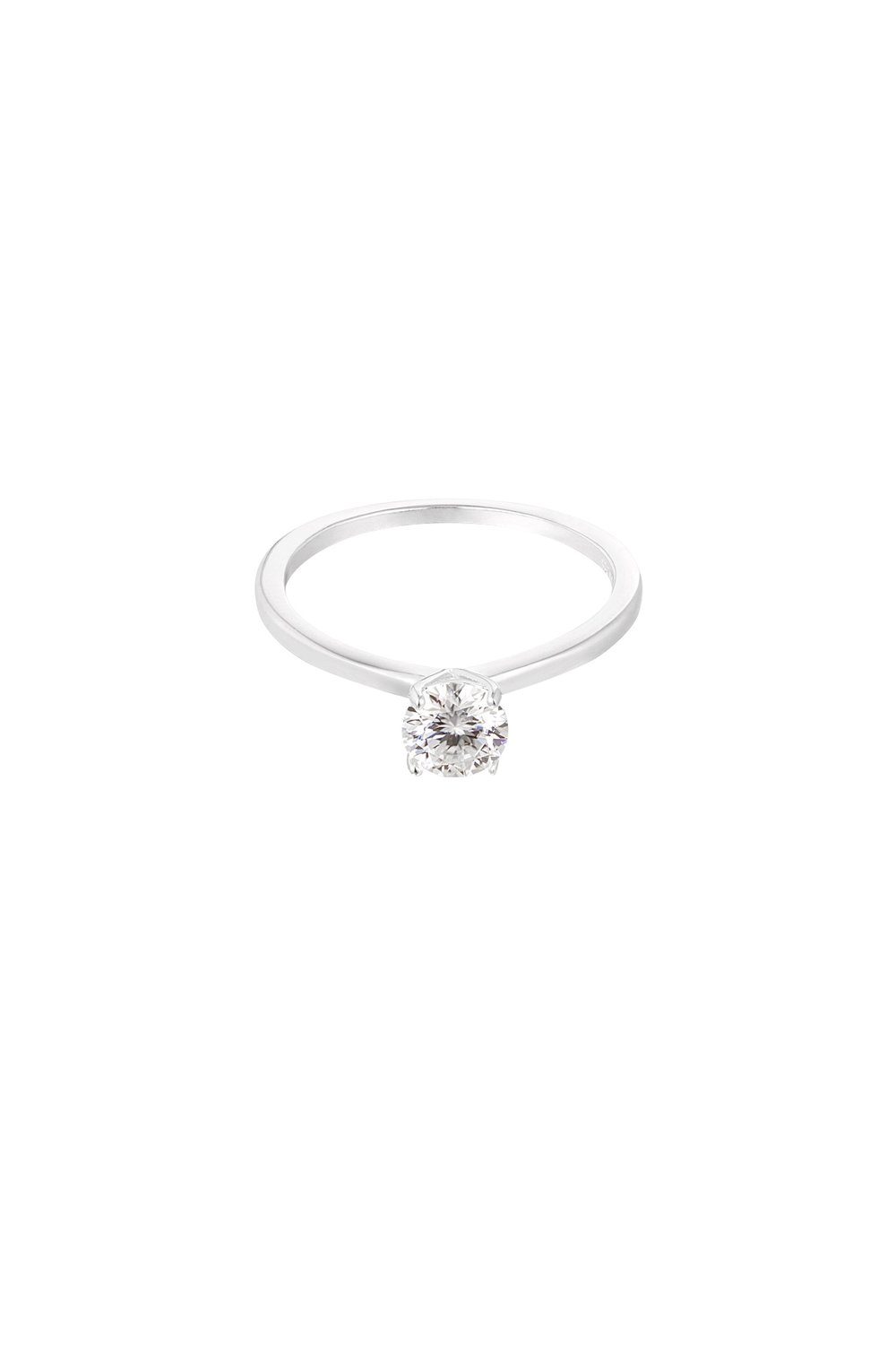 Ring großer Stein - Goldfarbe - 16 