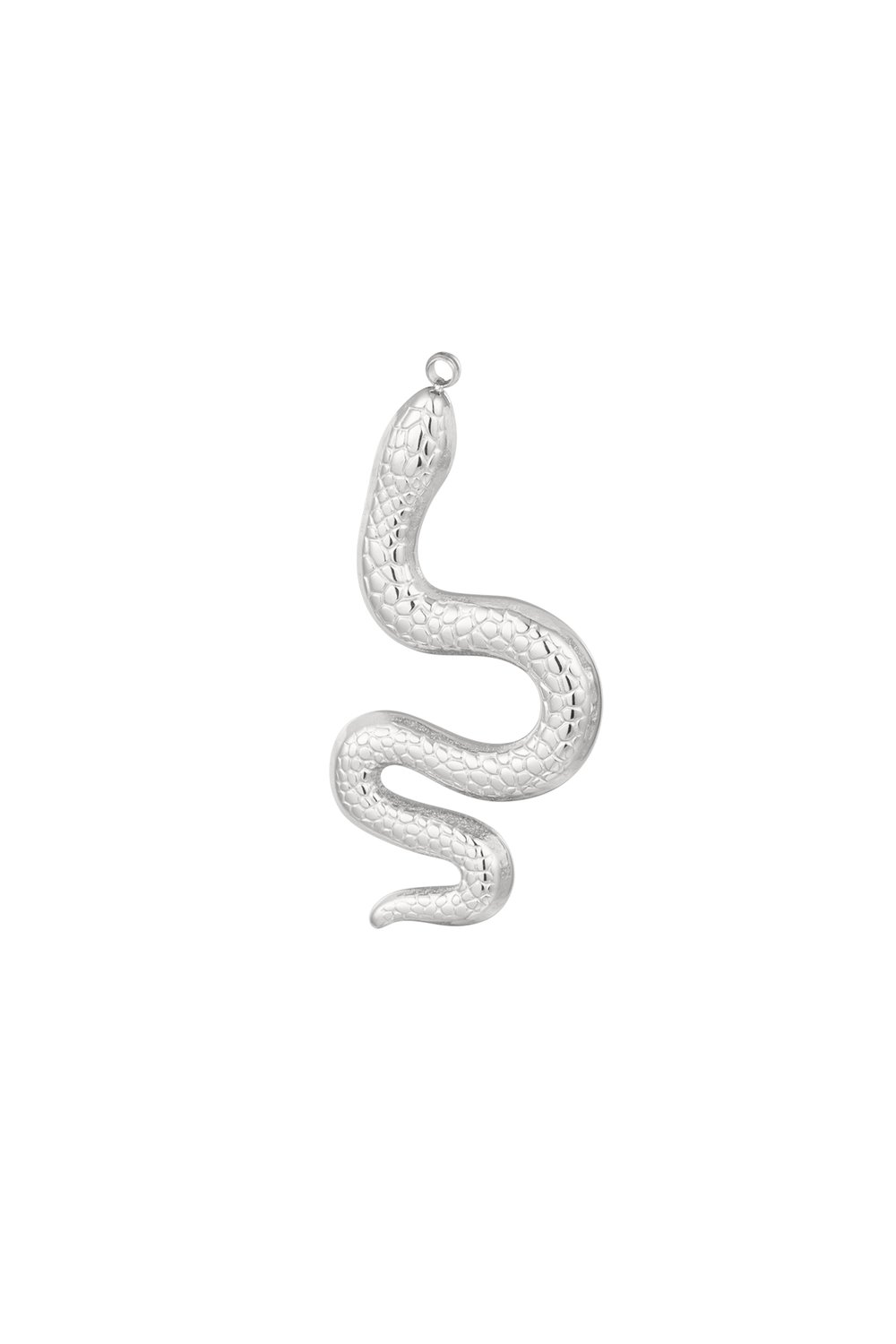 diy charm snake curled up