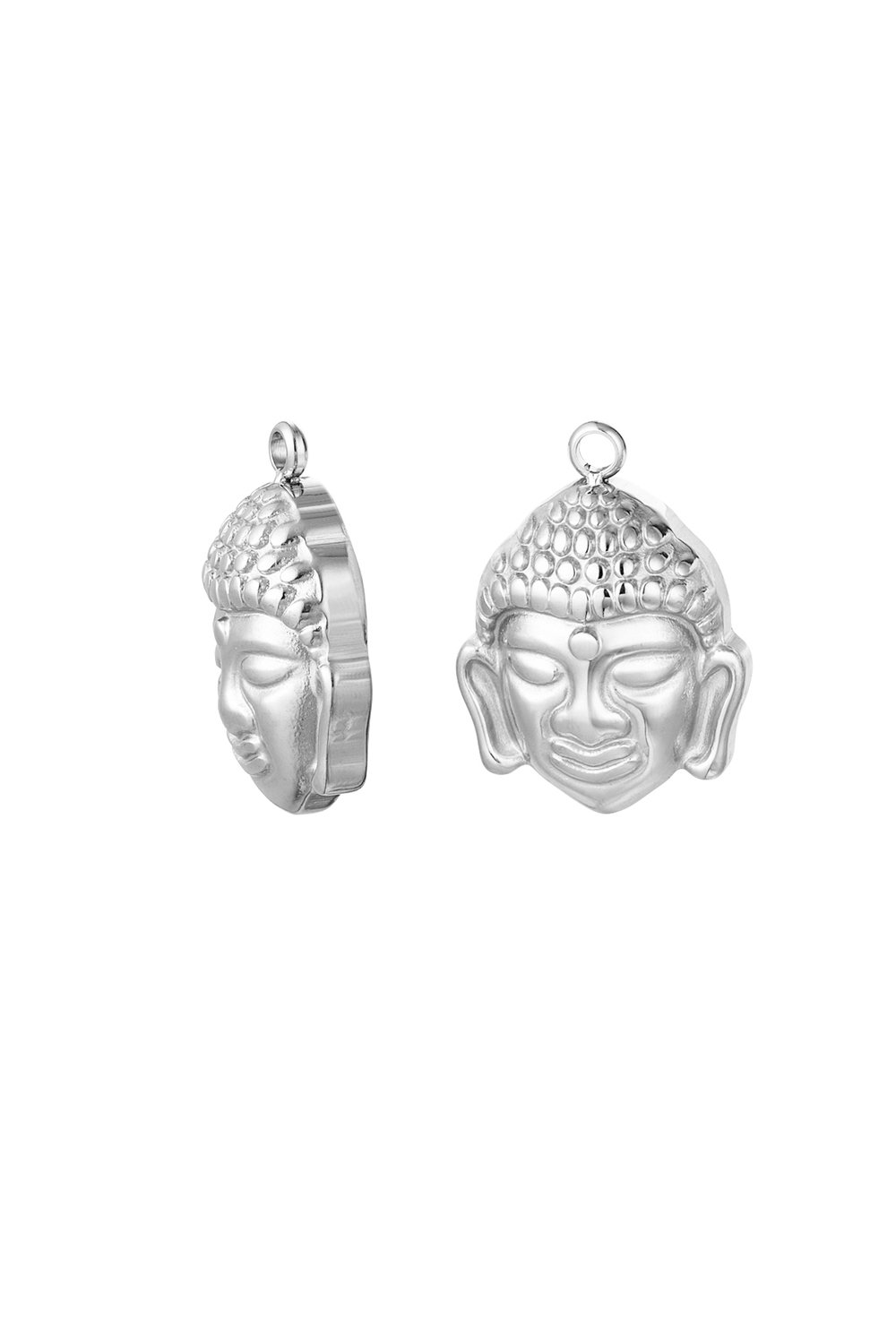 DIY charm buddha - Silver Color color 