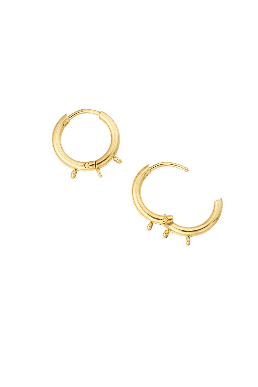 diy earring with 3 holes