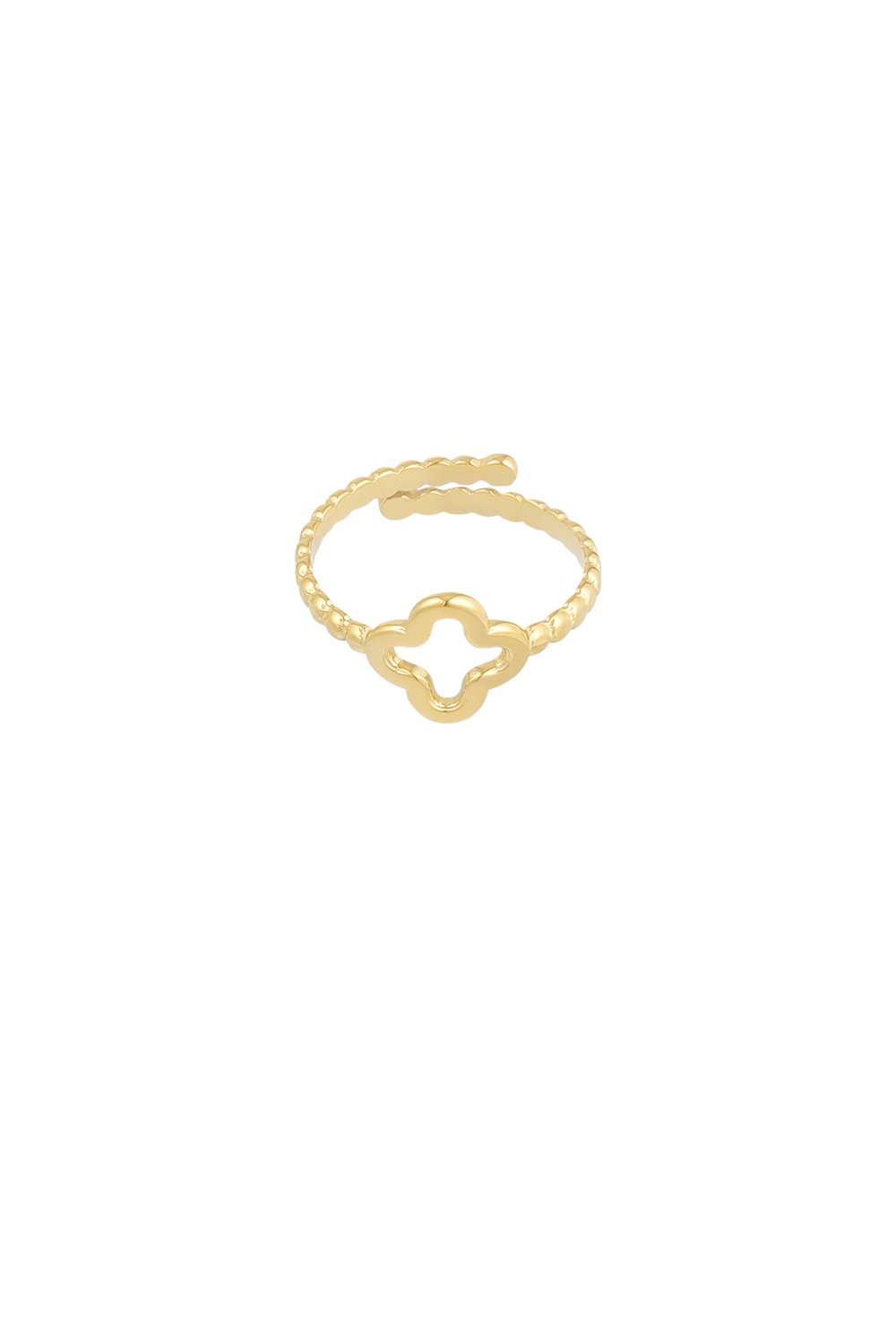 Gedrehter Ring mit Kleeblatt h5Bild2