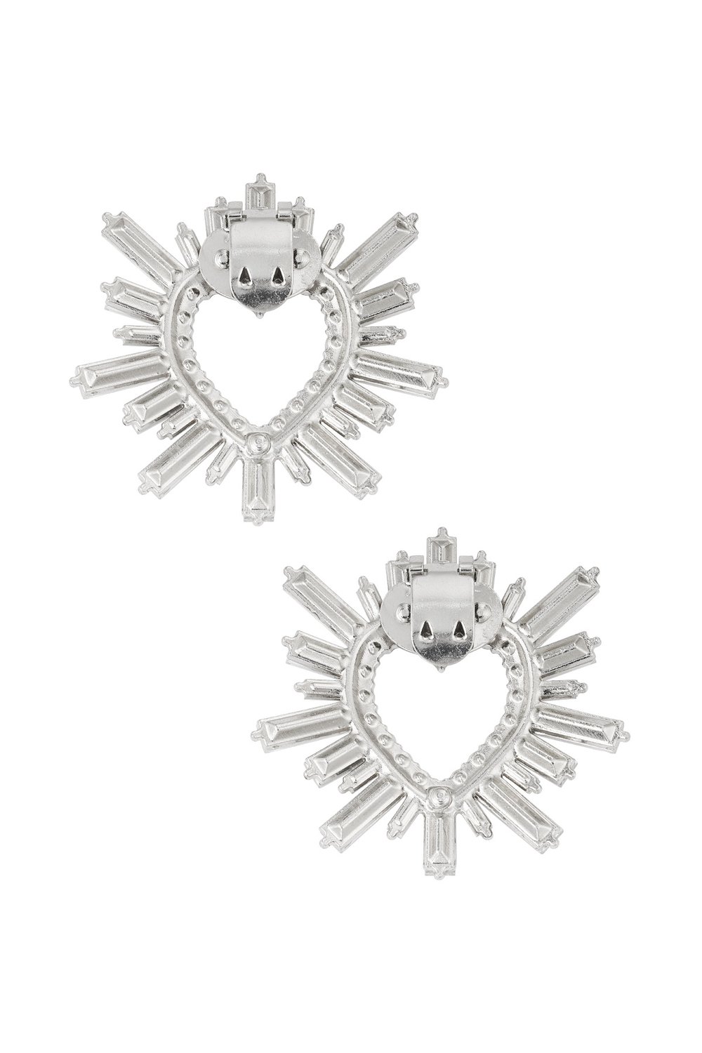 Shiney love shoe clips - Silver Color color h5Picture3