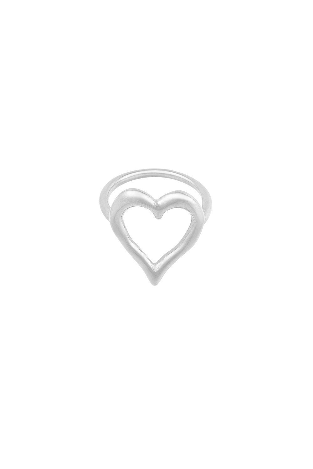 Structured heart ring - Gold Color 16  