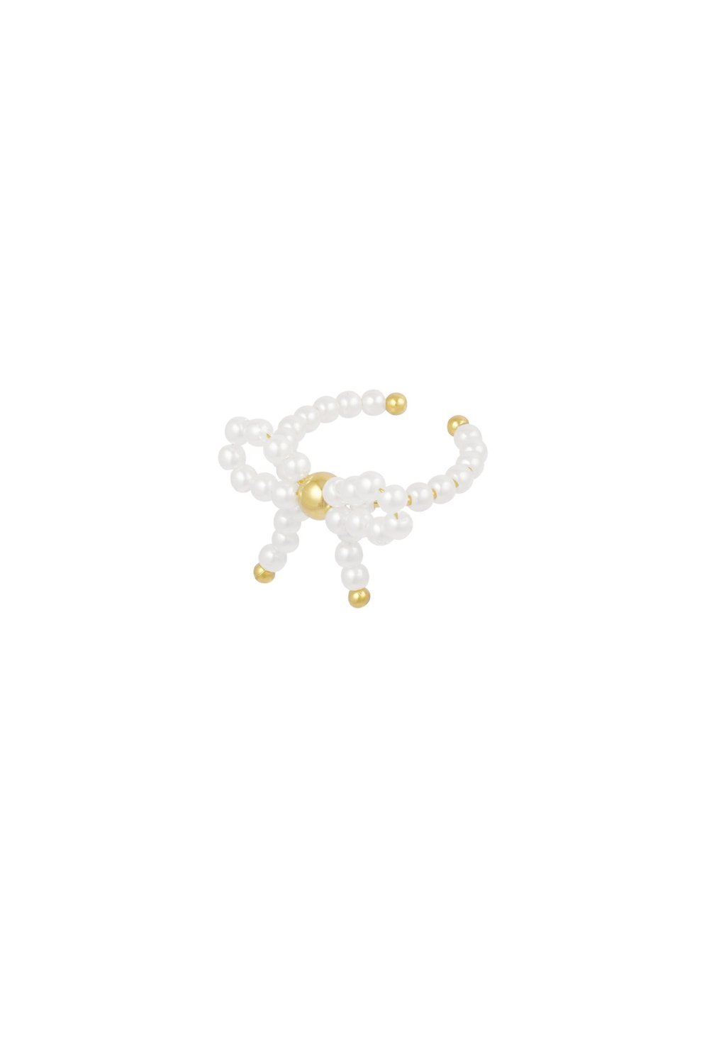 Pearl bow ring - white Gold Color  h5Picture4