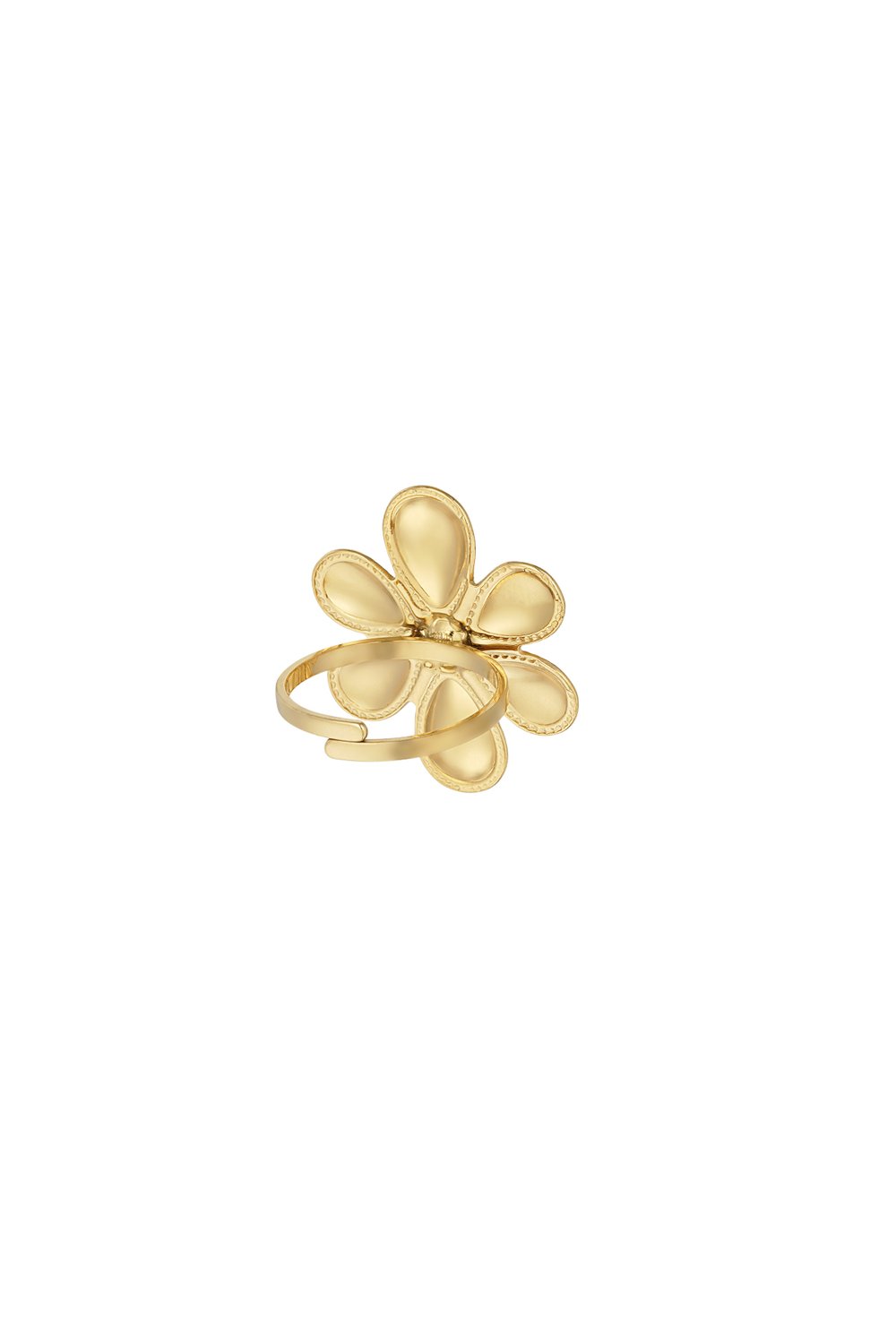 Flower with colored stone ring Picture3