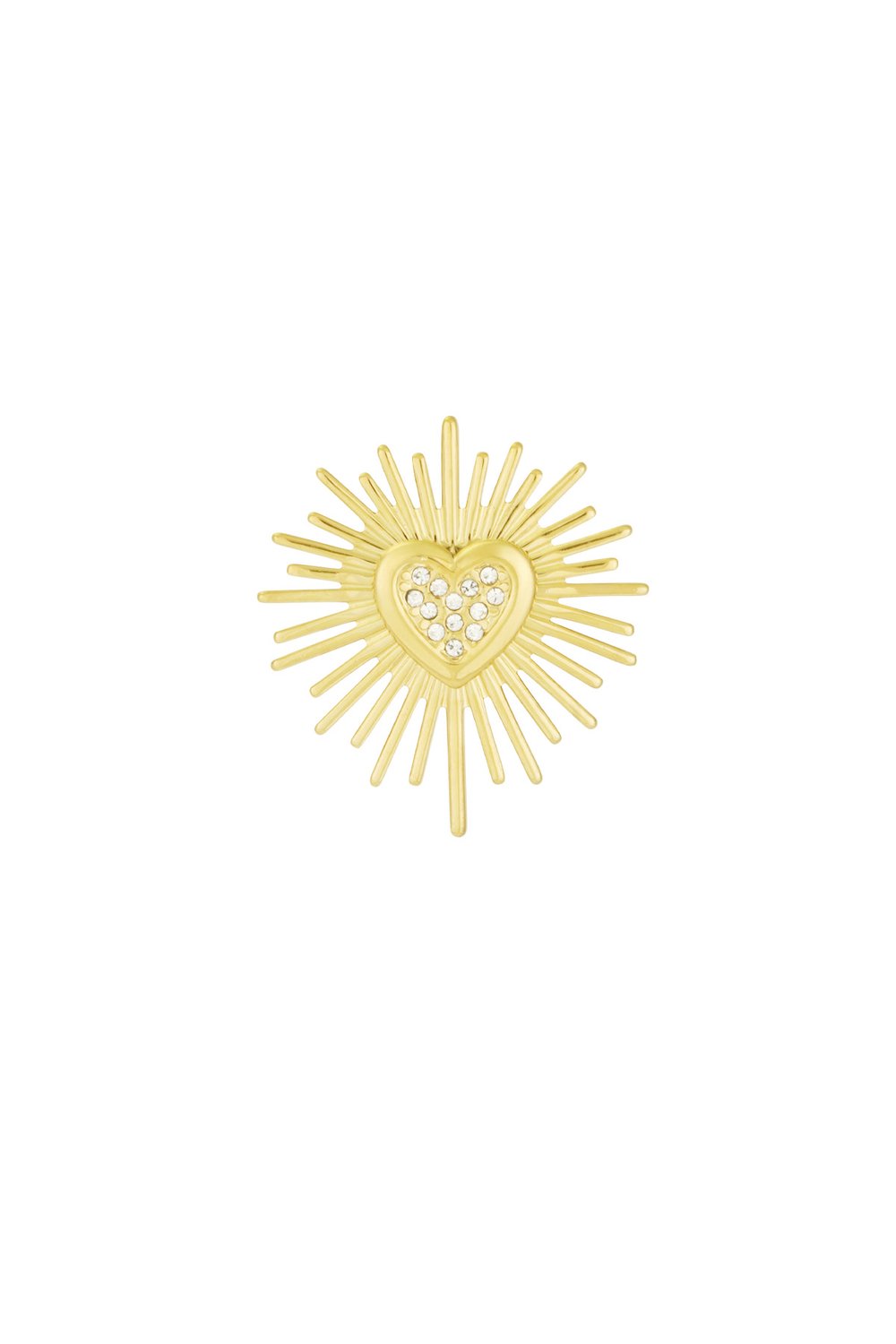 spilla cuore scintillante