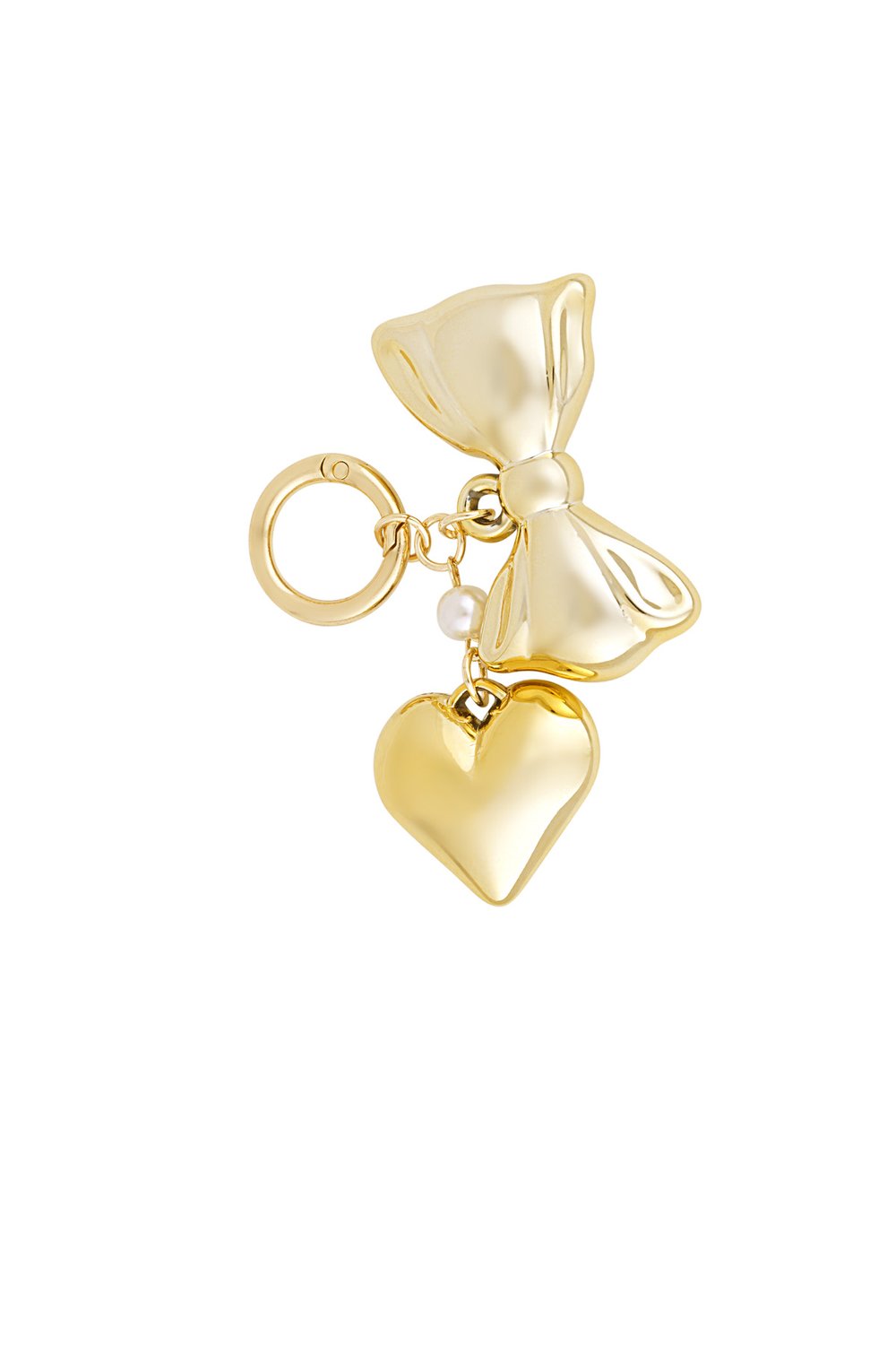 accessory pendant bow pearl heart 