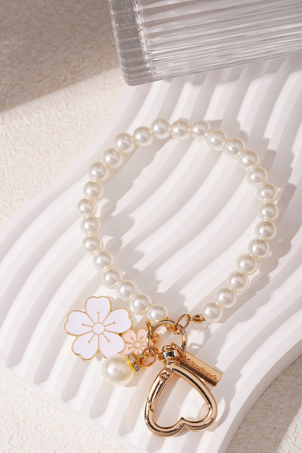 Handmade Flower Pendant Pearls h5Picture5