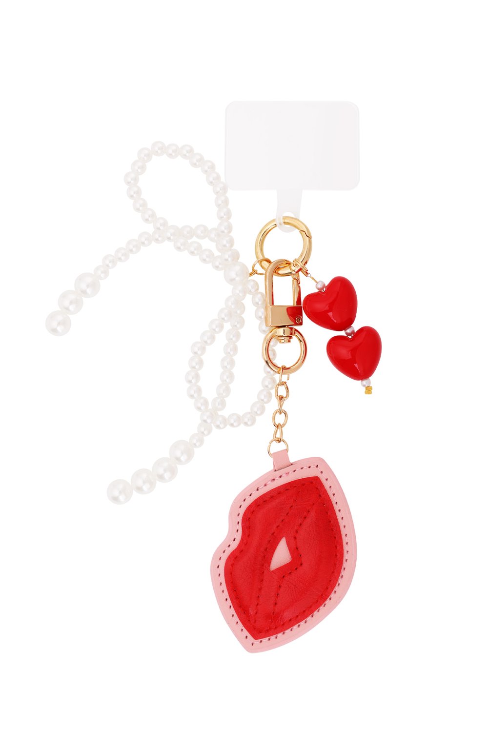 Accessory pendant kisses with pearls