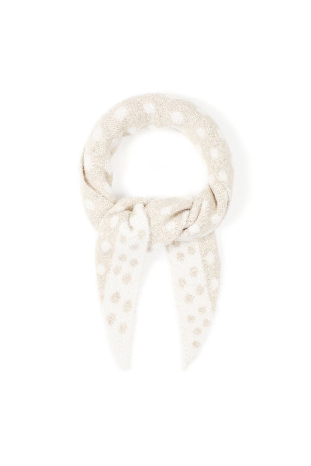 Fine Polka Dot Triangle Scarf Picture2