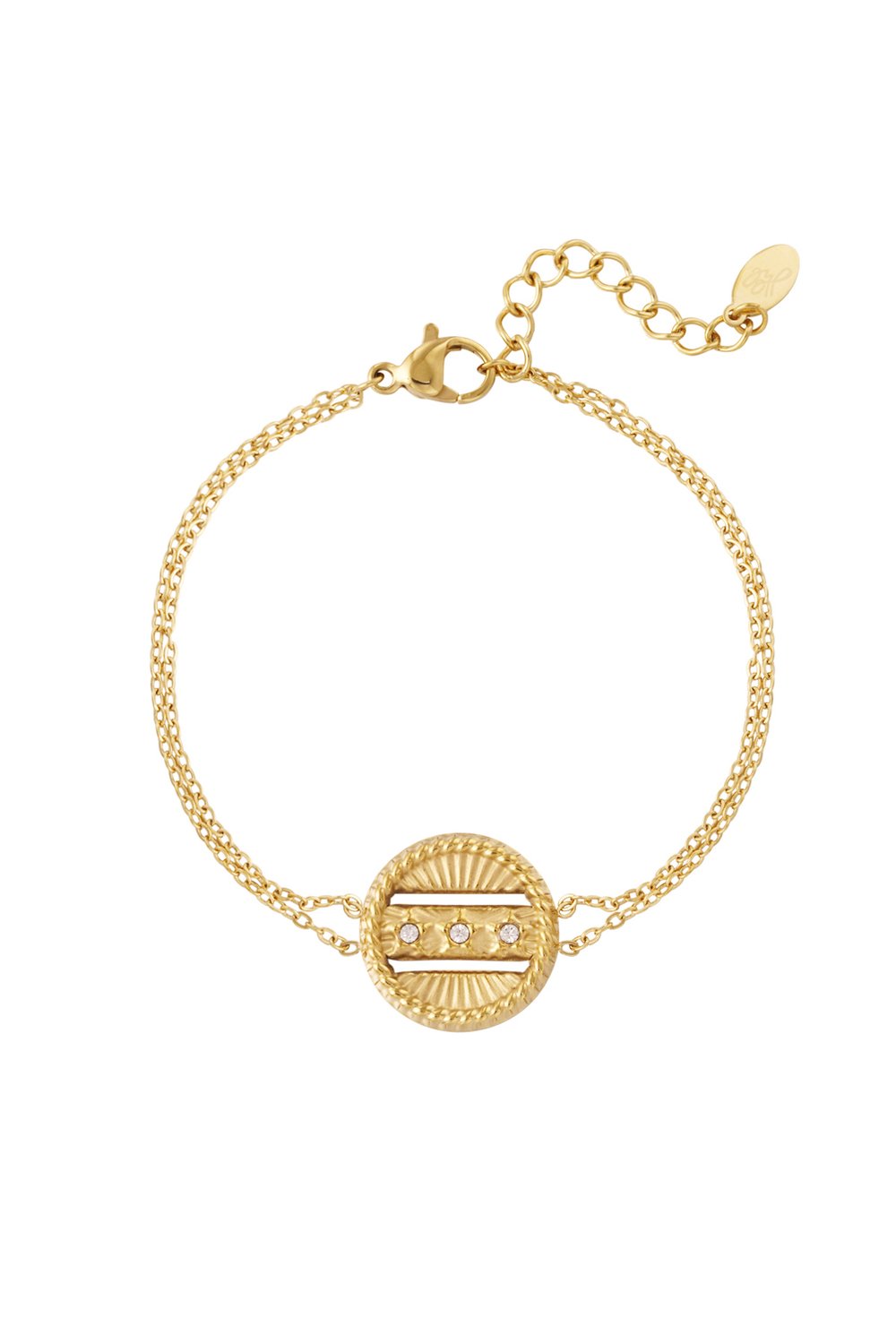 bracelet with round coin