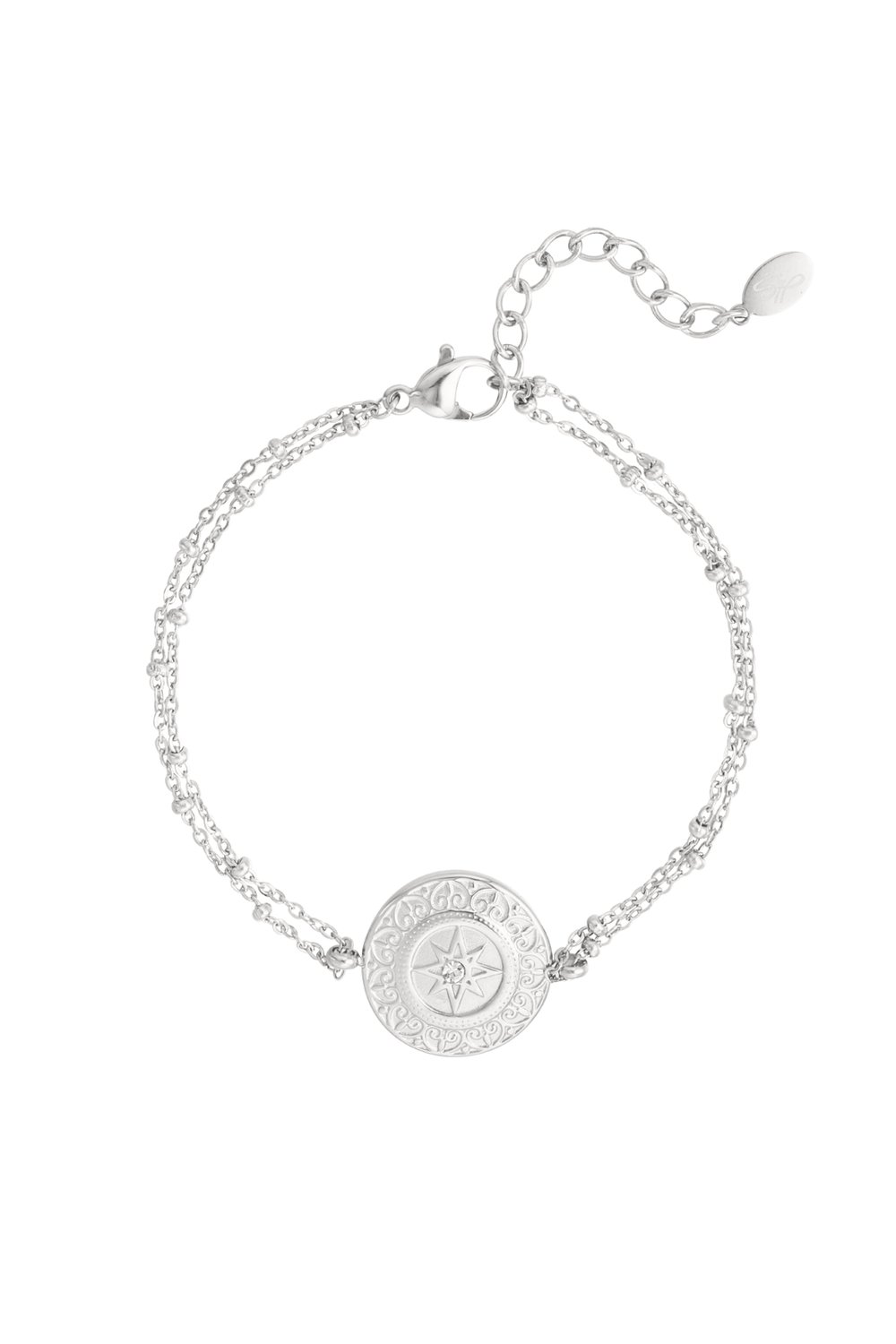 double bracelet star coin 