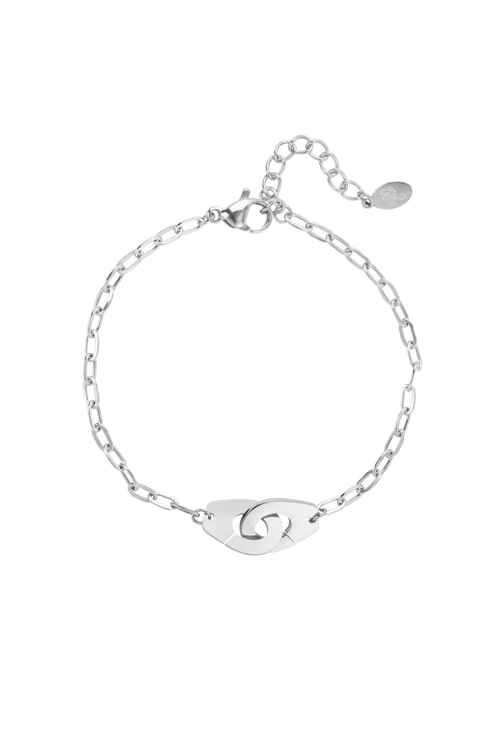 Armband mit verbundenen Gliedern – Silber