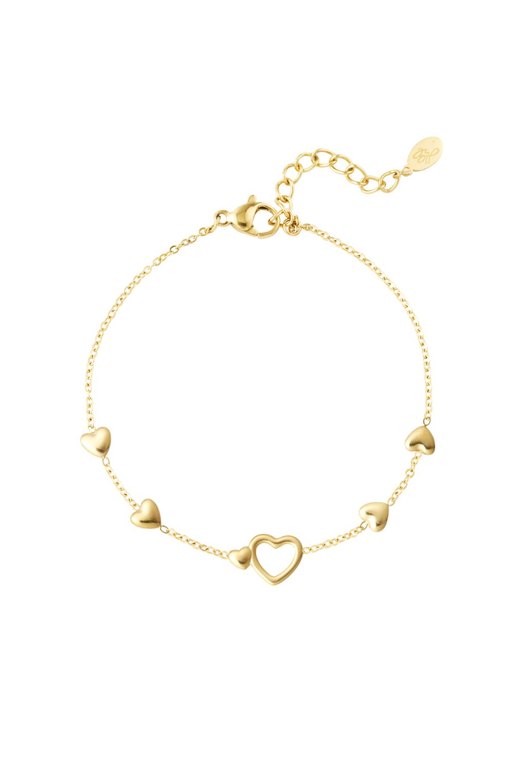 Armband „All you need is love“ – Goldfarbe - Goldfarbefarbe (Pack with plastic bag)