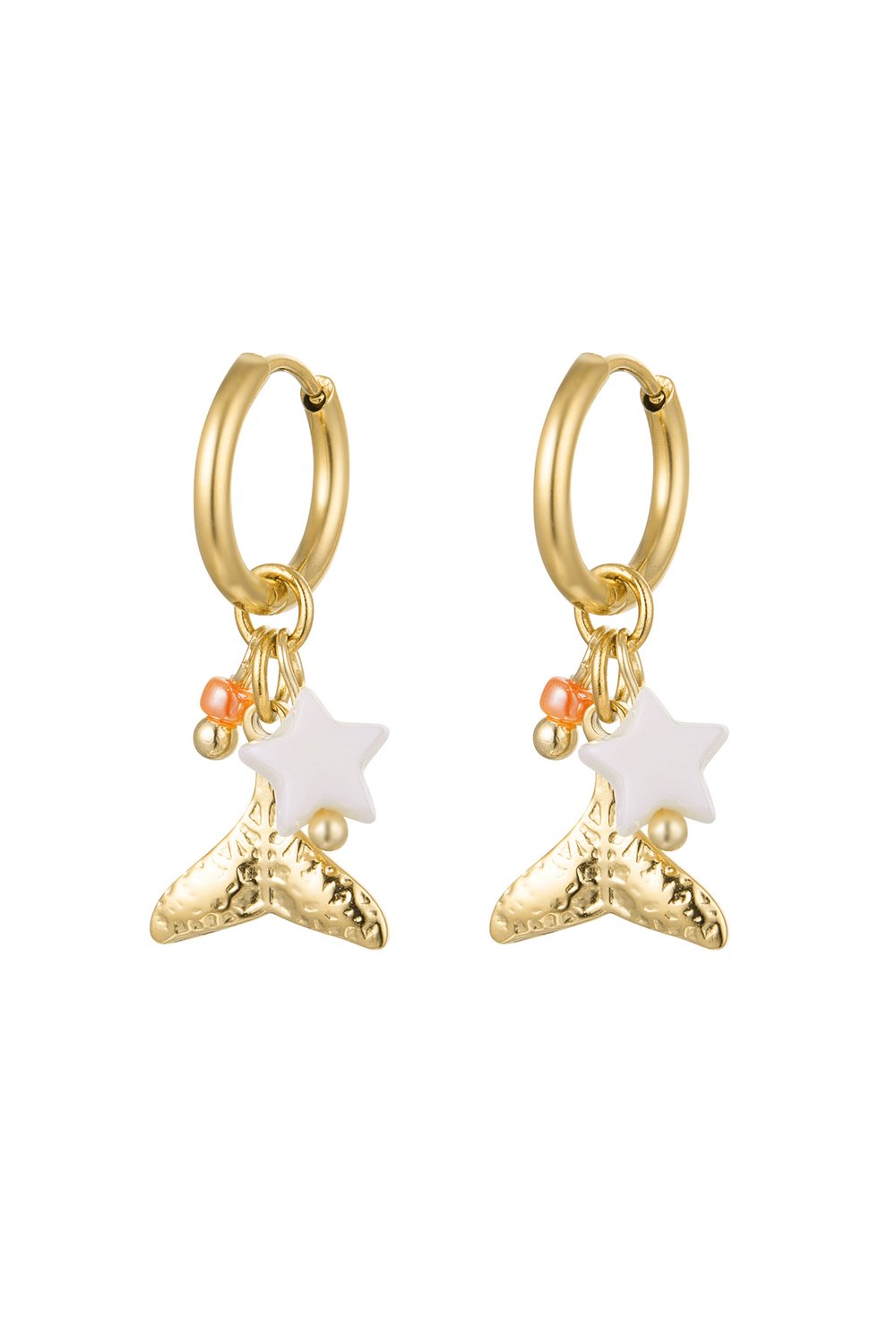 orecchini charm party - acciaio inossidabile color colore oro 