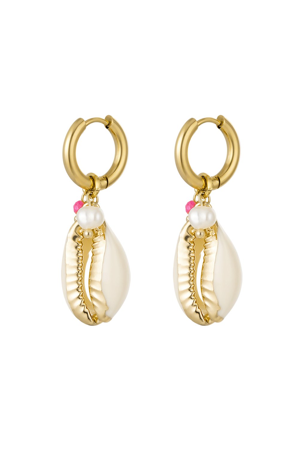 earrings large seashell 