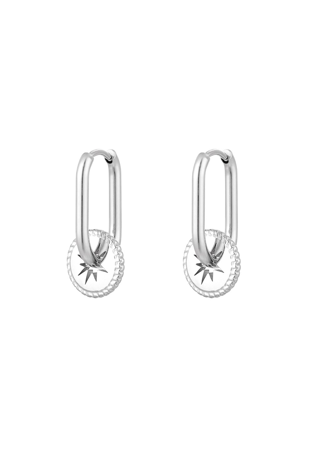 earrings star coin 