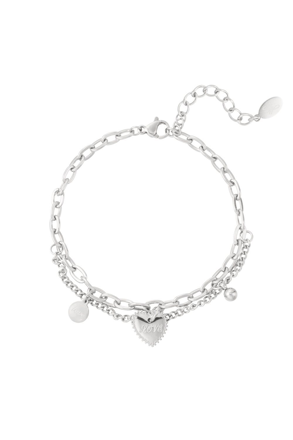 link bracelet double love