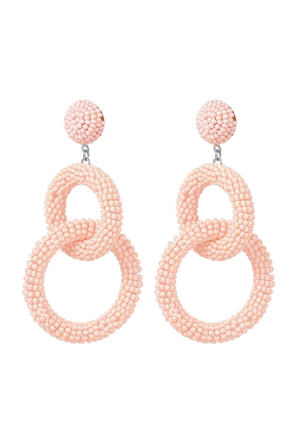 Tığ işi boncuklu küpe 