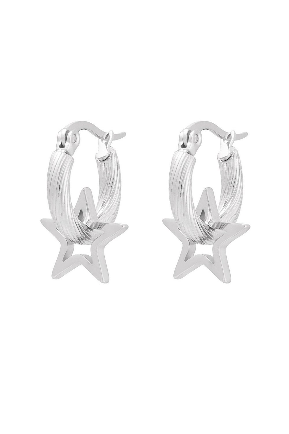 earrings twisted with star