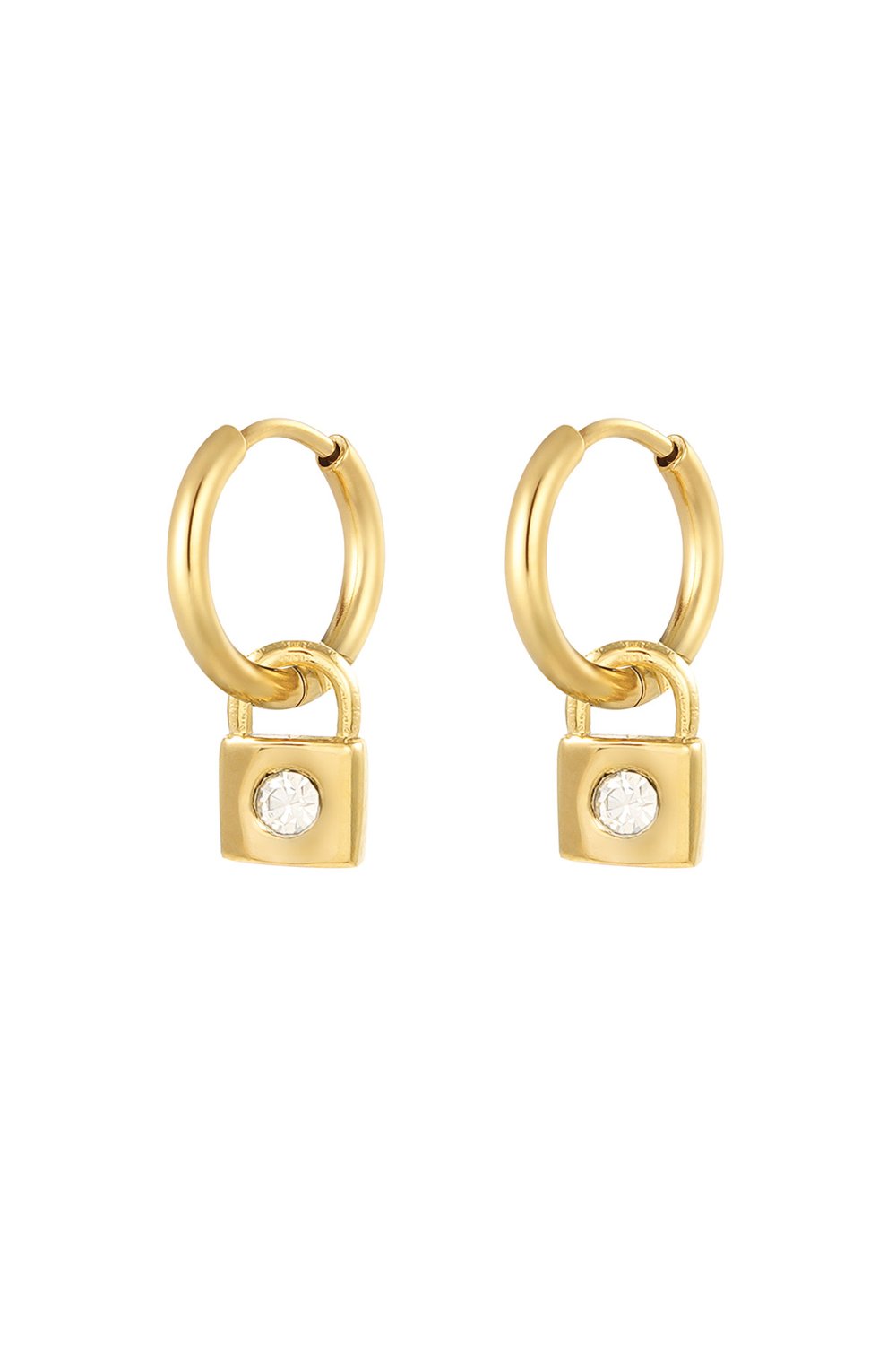 earrings lock with stones