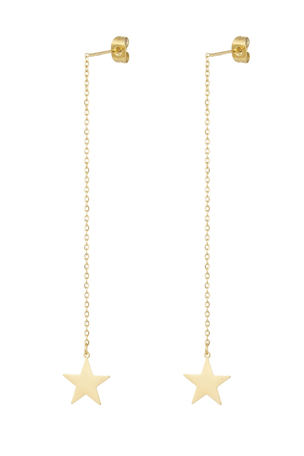 long star earrings