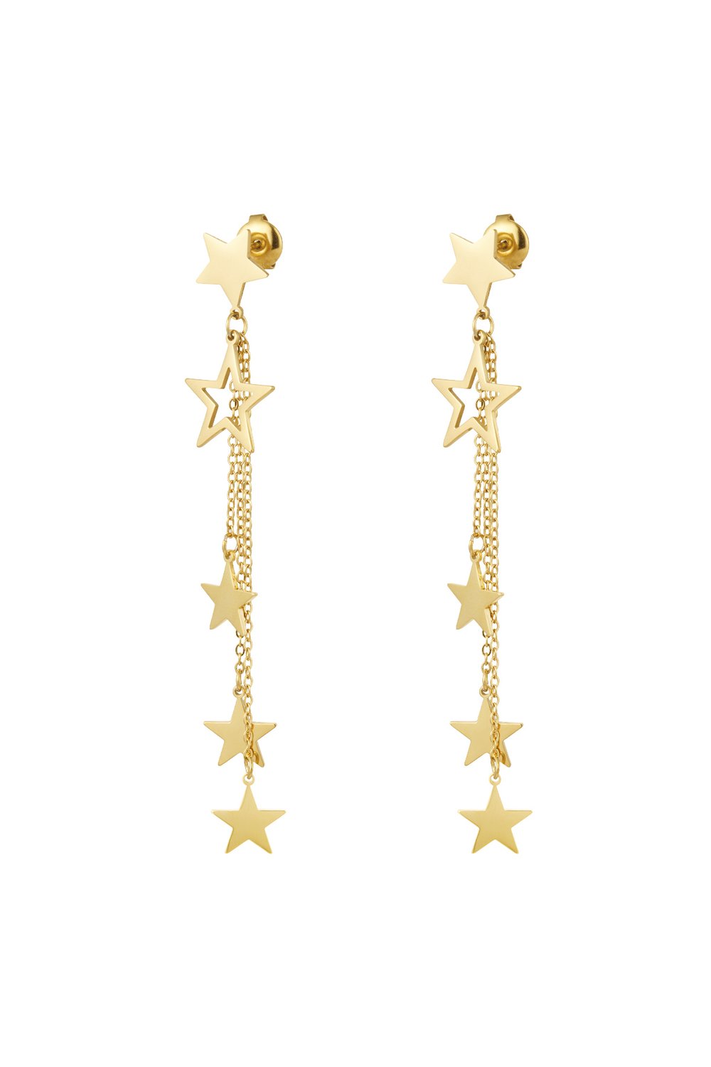 earrings stars & necklace