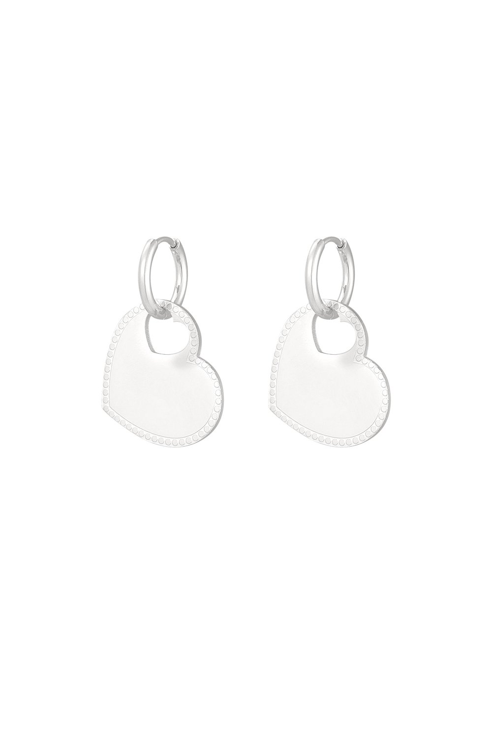 earrings heart charm