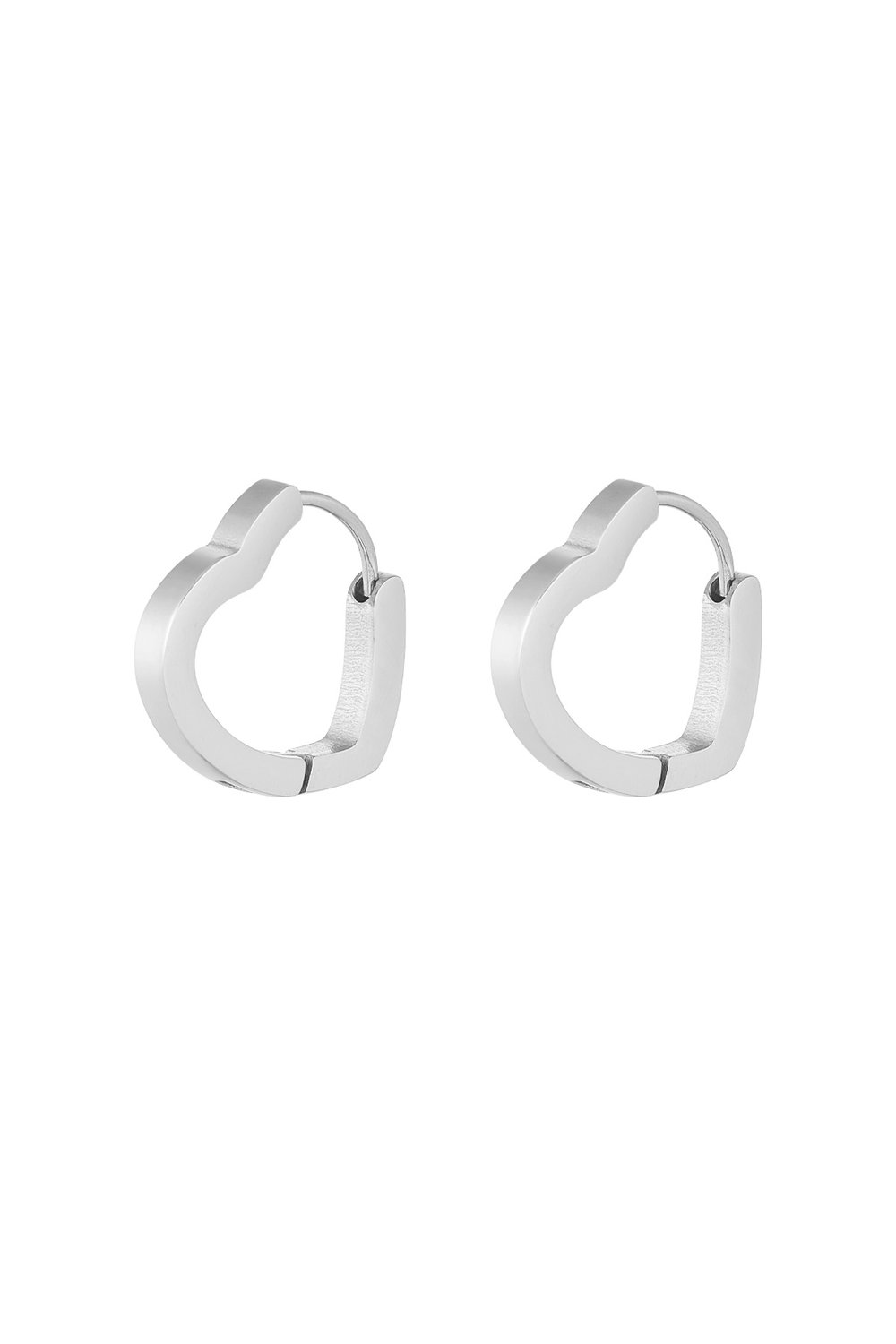 basic heart earrings large