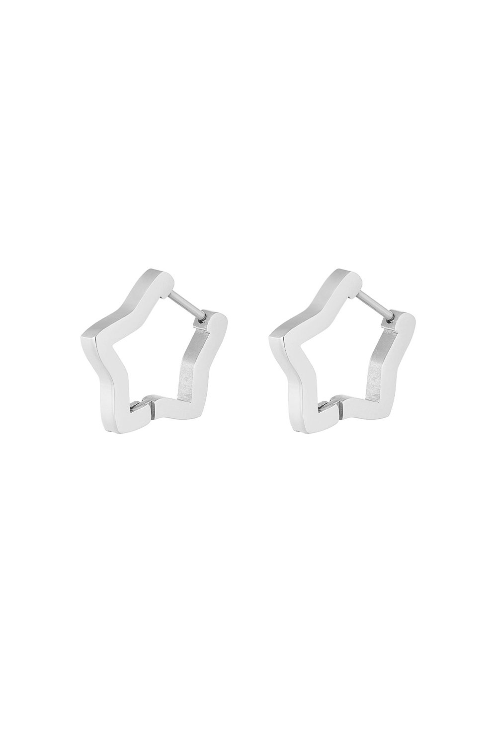 basic star earrings medium