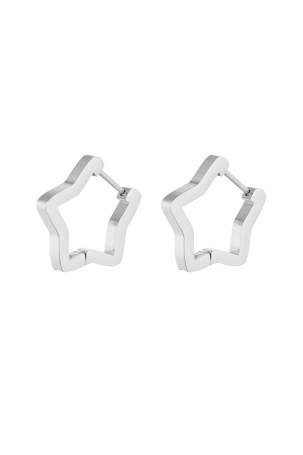 basic star earrings large