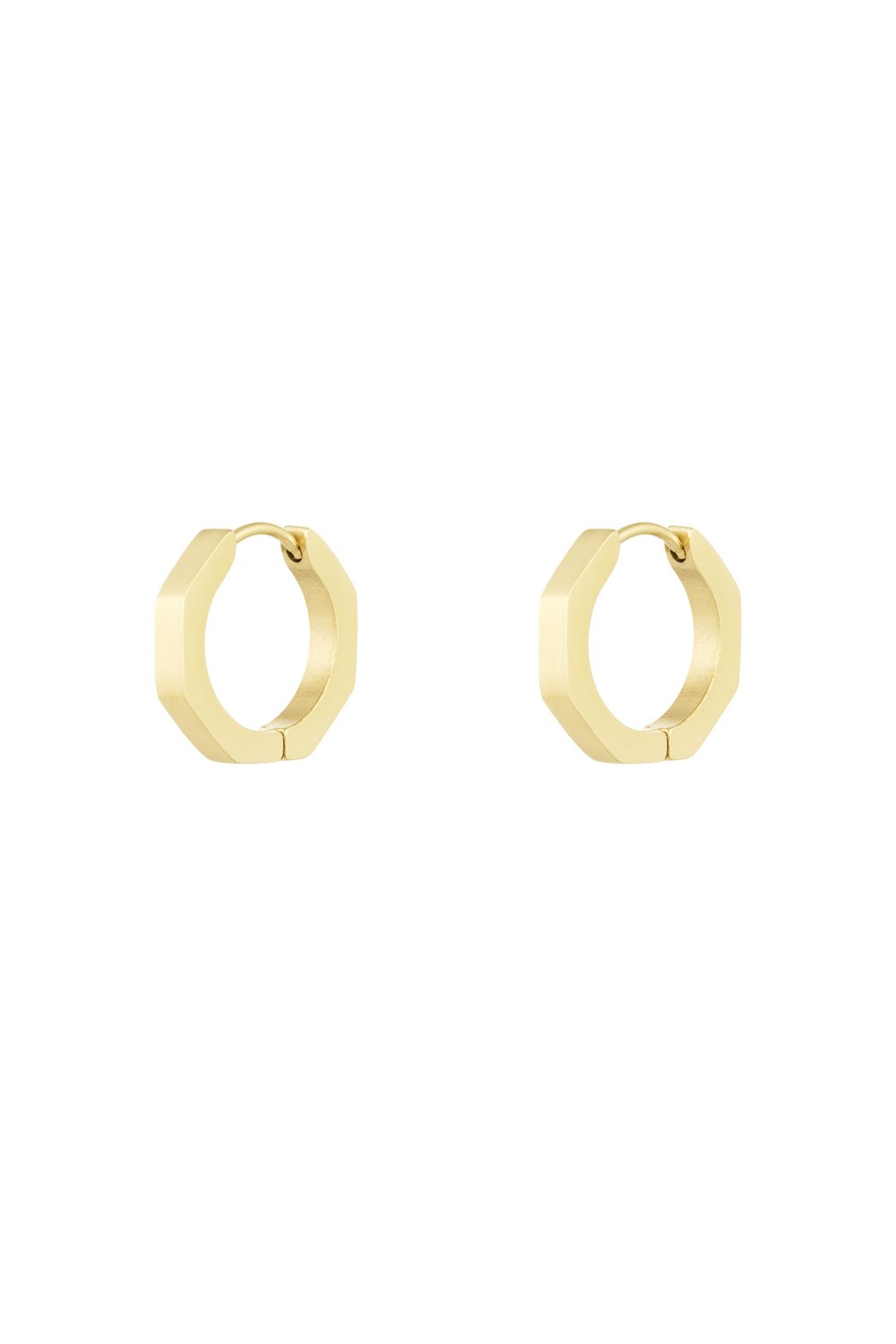 Classic round earrings medium - Silver Color color 