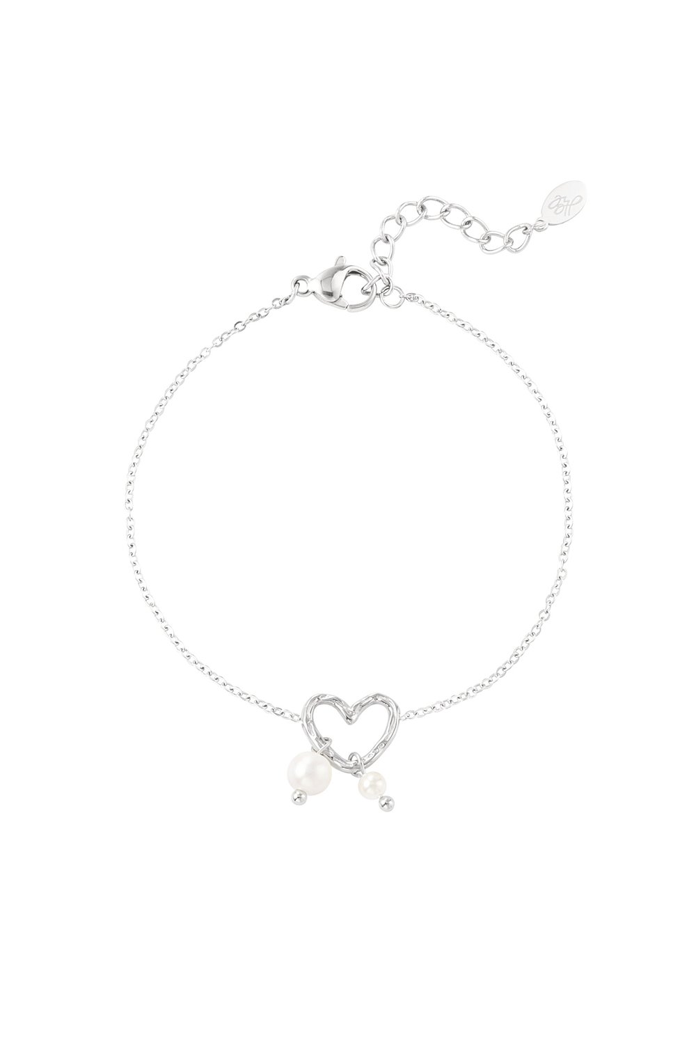 bracelet pearl heart 