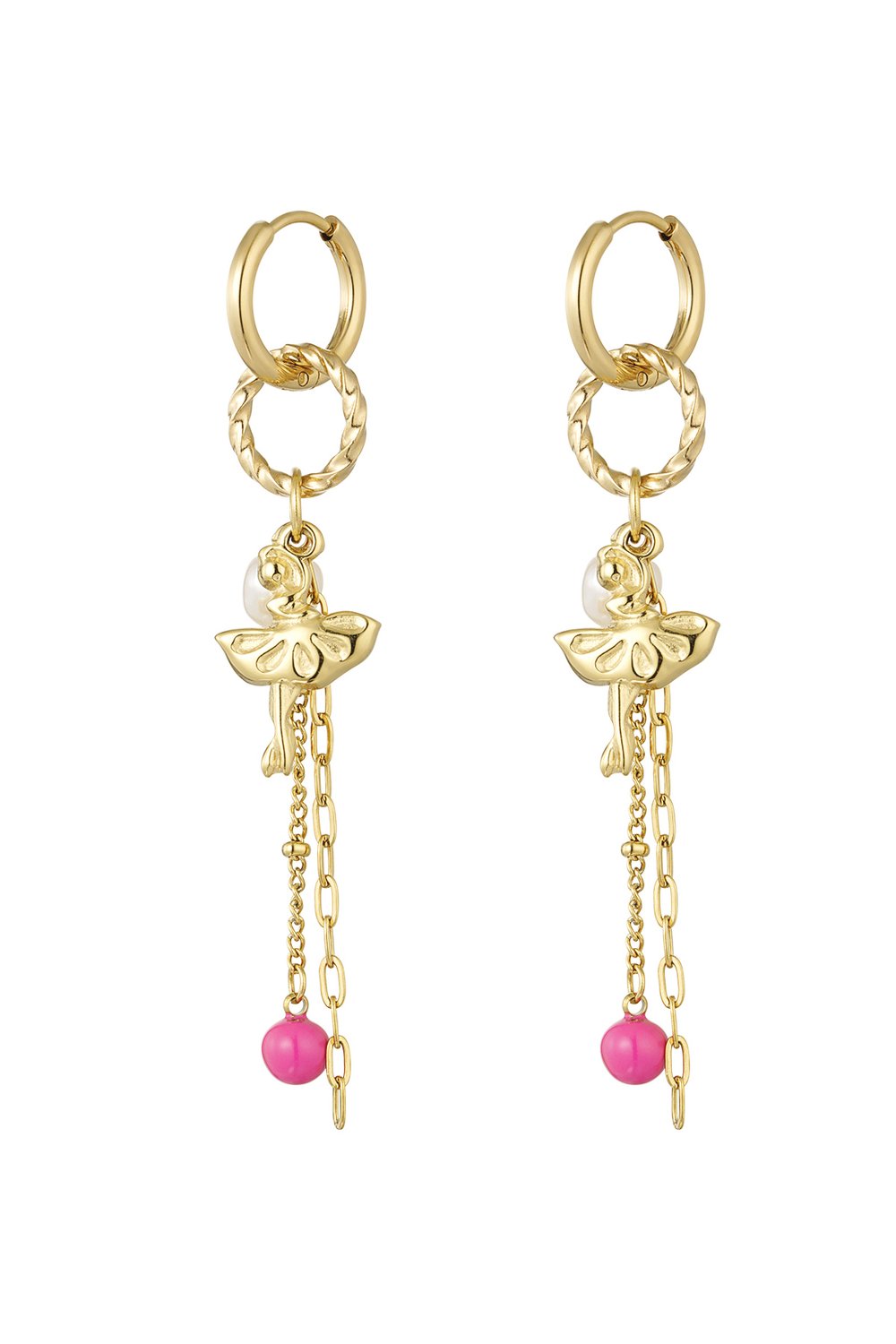 Earrings dancing ballerina - Silver Color color 