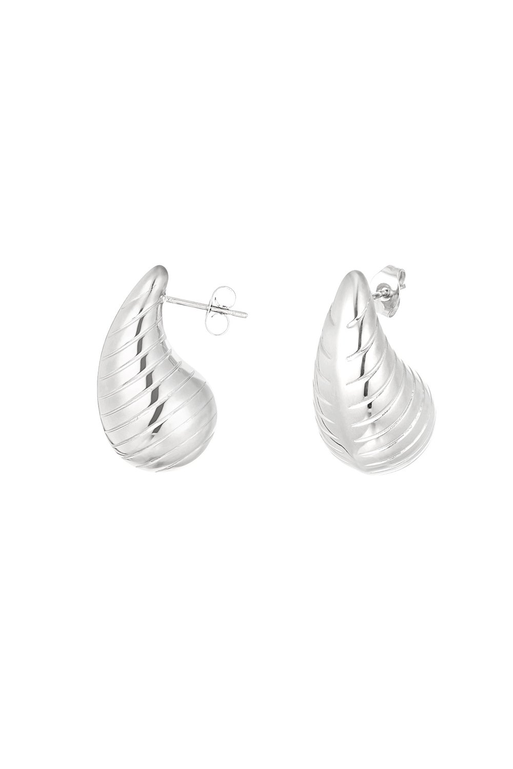 drop earrings with structure large 