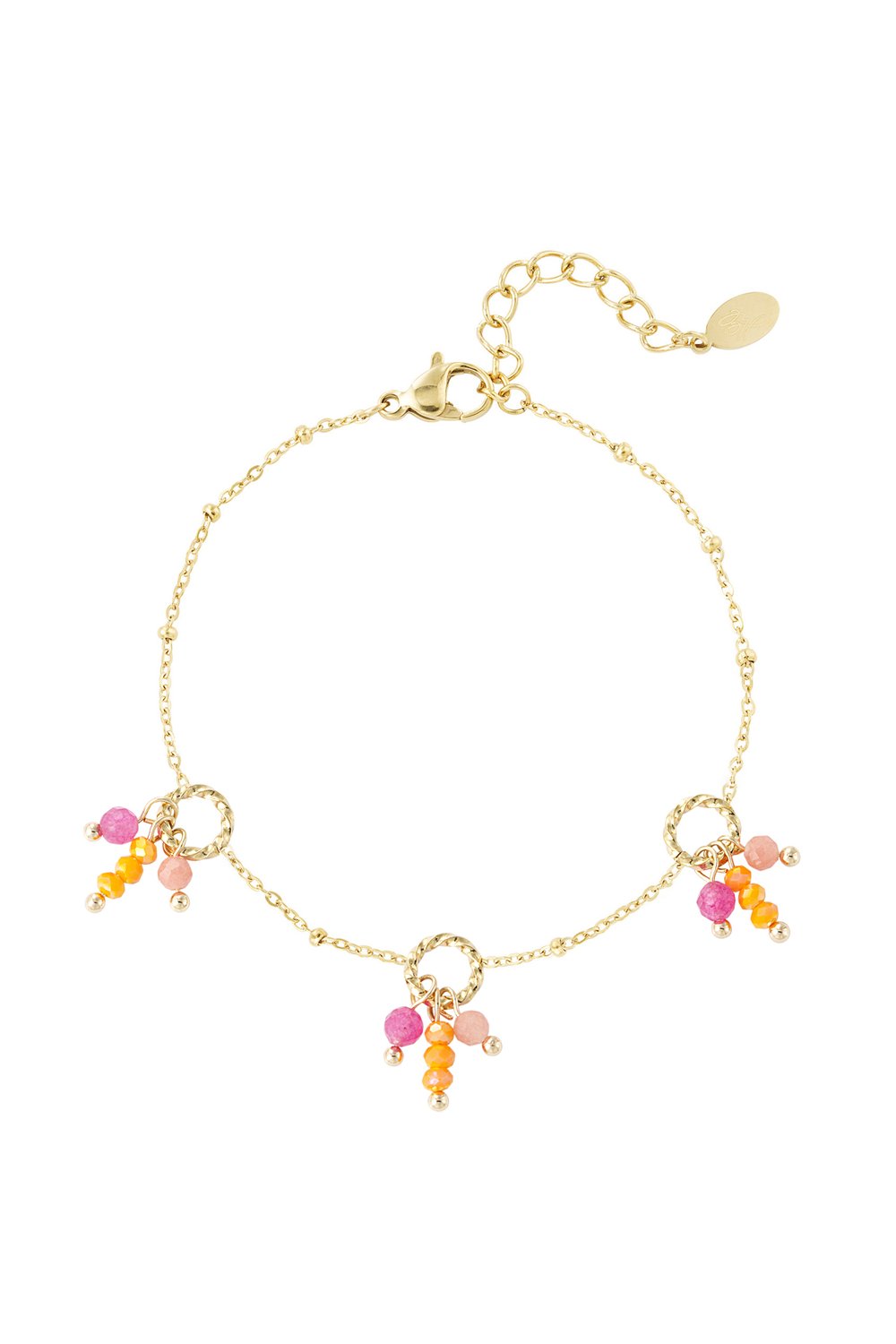 Armband bunte Fiesta - orange rosa 