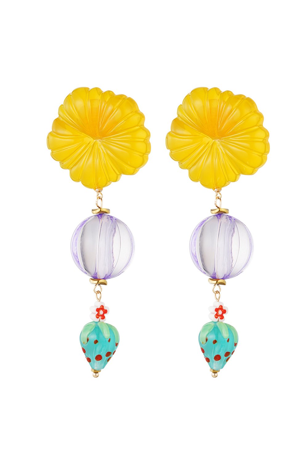 Strawberry love earrings 