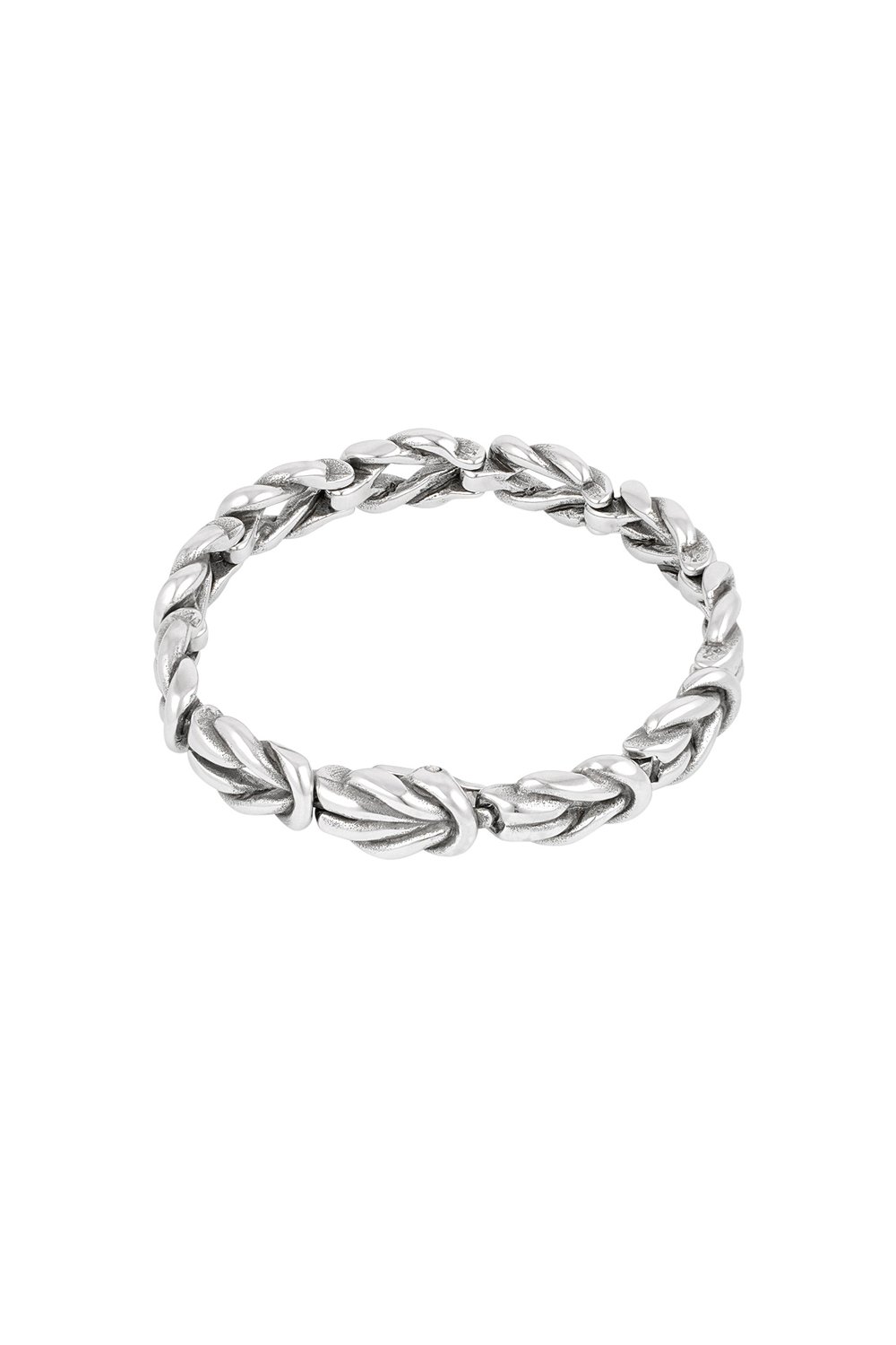 Men's bracelet vector wrap - Silver Color color h5Picture3