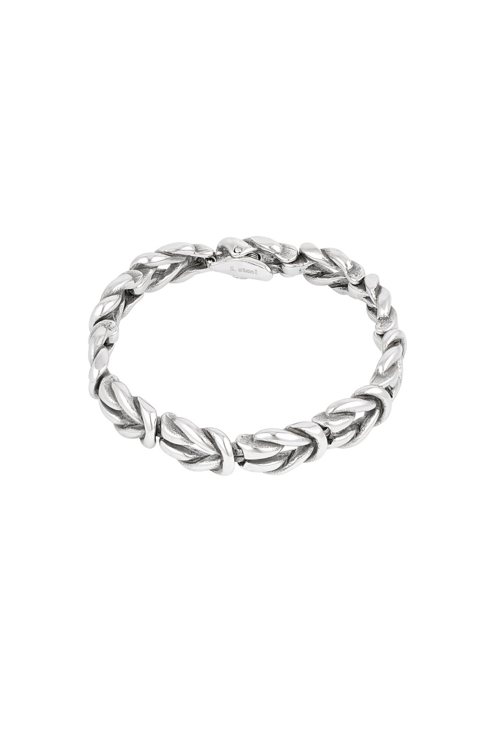 Men's bracelet vector wrap - Silver Color color