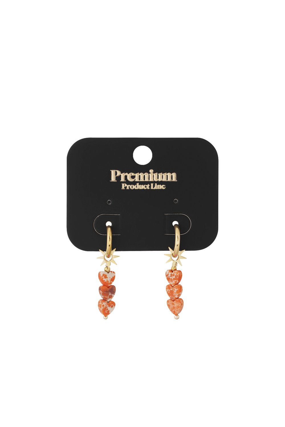 earrings triple heart star