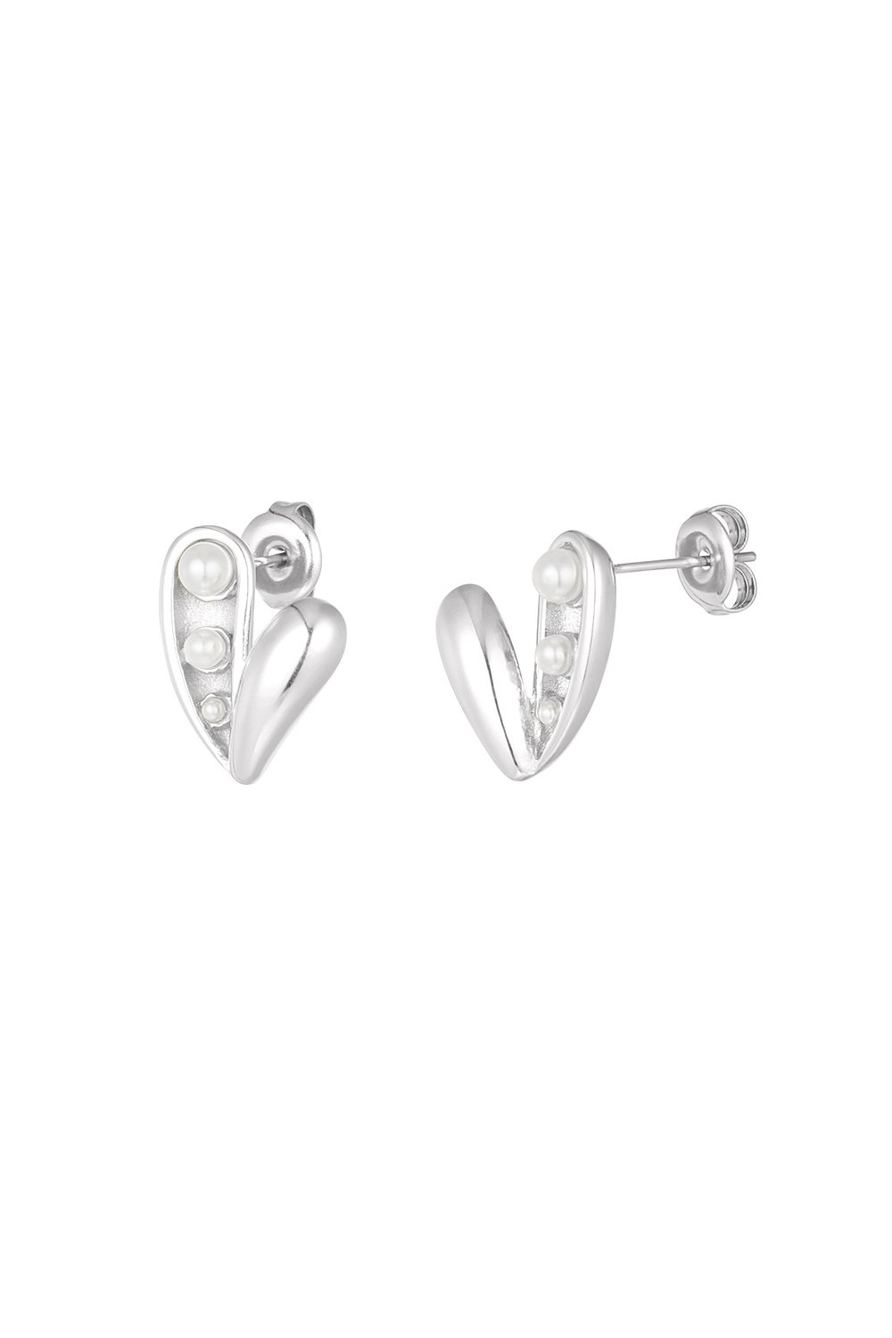 open pearl heart earrings 