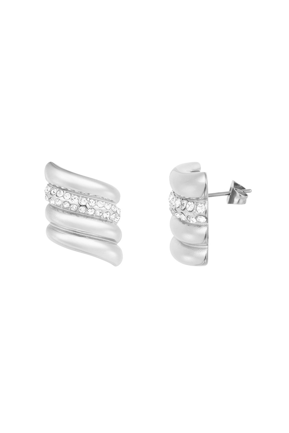 Earrings twisted times - multi