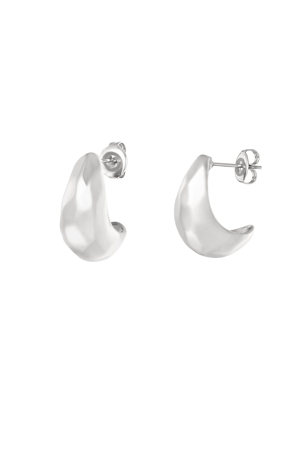 structured moon earrings 