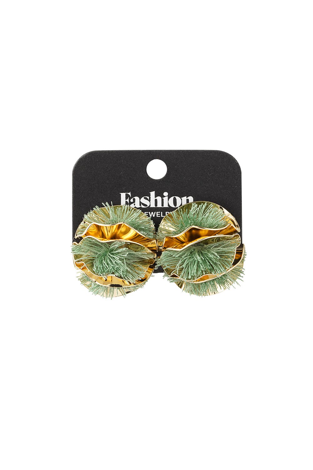 Colorful Flower statement earrings Picture3