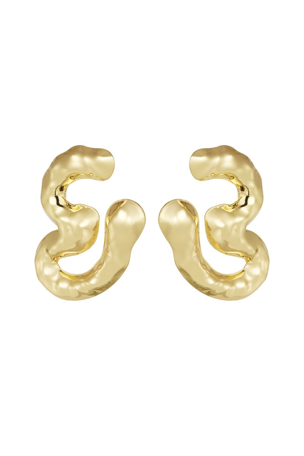 chunky melting earrings