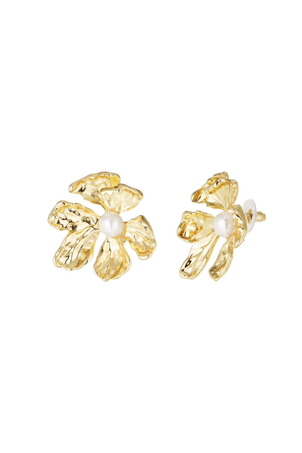 pearl flower earrings