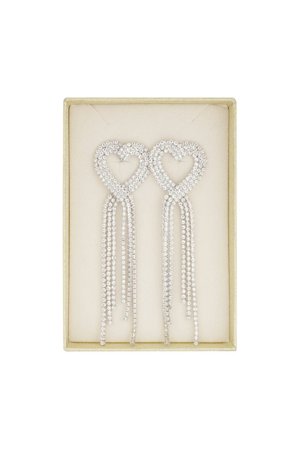 Luminous heart earrings - Silver Color color h5Picture3