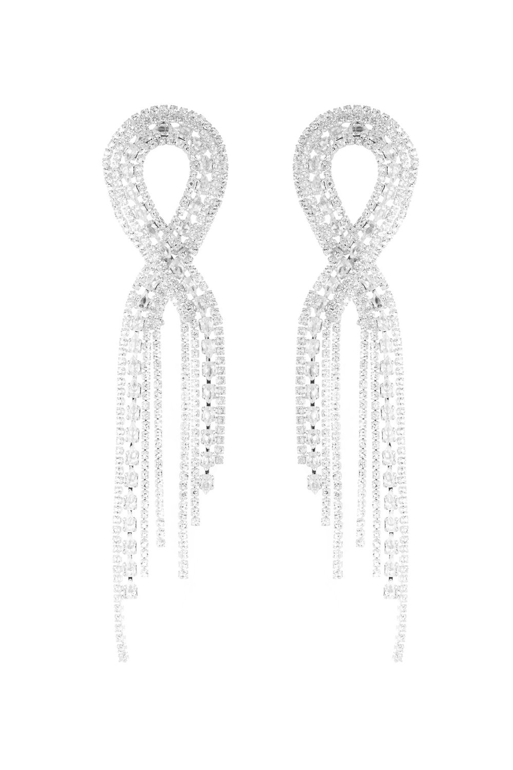 glimmering ribbon earrings